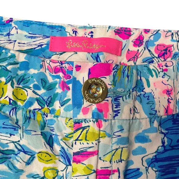 Lilly Pulitzer Positano Callihan Shorts Size 4 Beach Bright Colorful - Picture 3 of 6